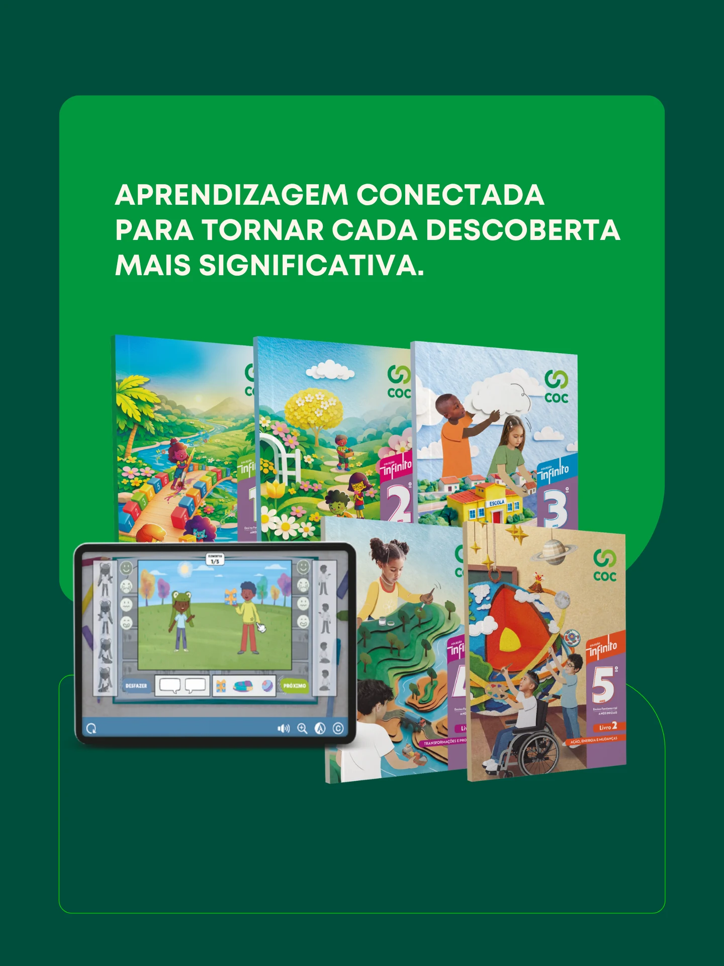 Arte oficial do Sistema COC — Ensino Fundamental I — peça 2