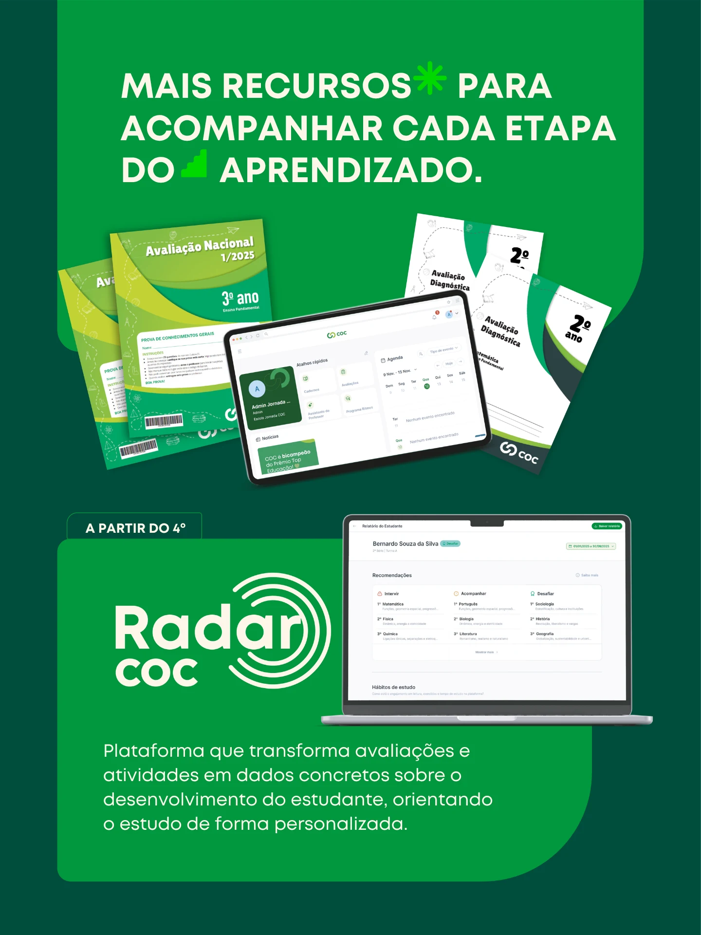 Arte oficial do Sistema COC — Ensino Fundamental I — peça 4