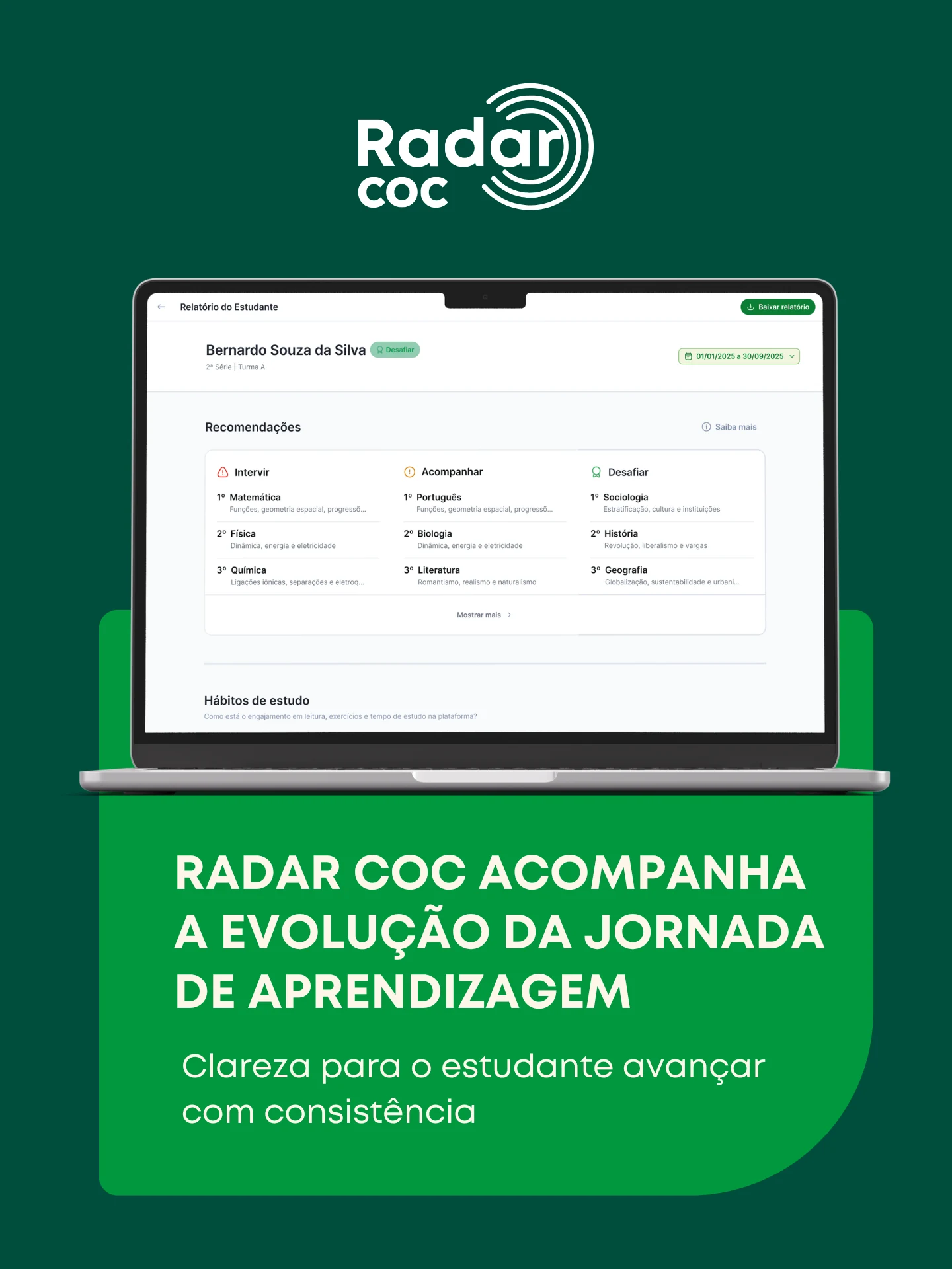 Arte oficial do Sistema COC — Ensino Fundamental II — peça 4